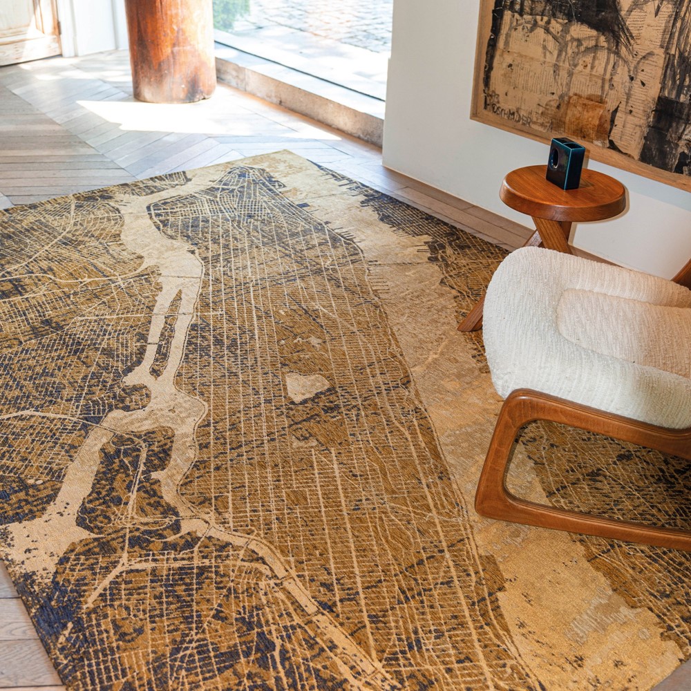 Louis De Poortere Designer New York Rugs in 9315 Gatsby Gold